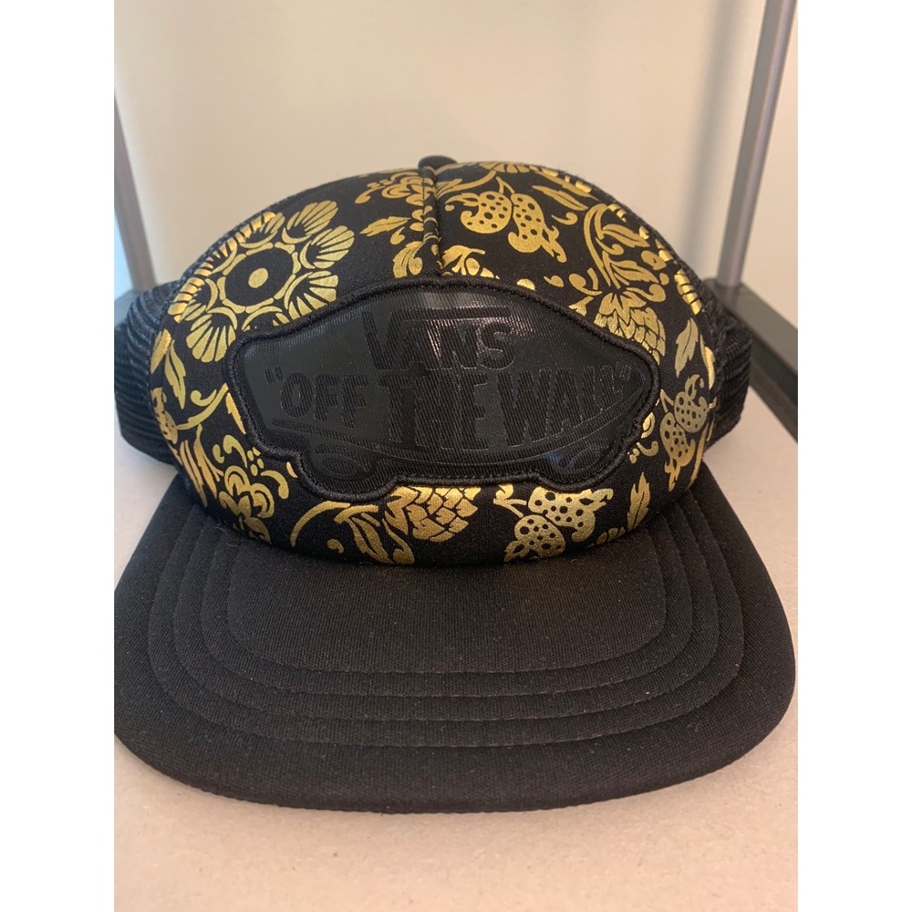 Vans Black/Gold Baseball Hat